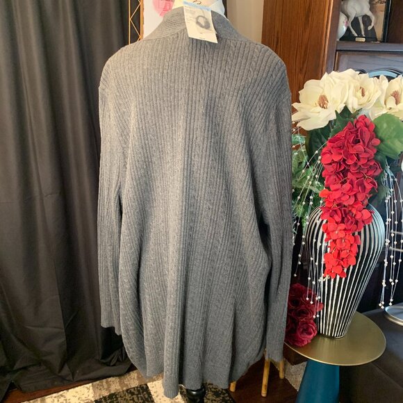 Laura Scott Woman Open Cardigan Sweater (NWT) SZ 2X - Picture 2 of 11